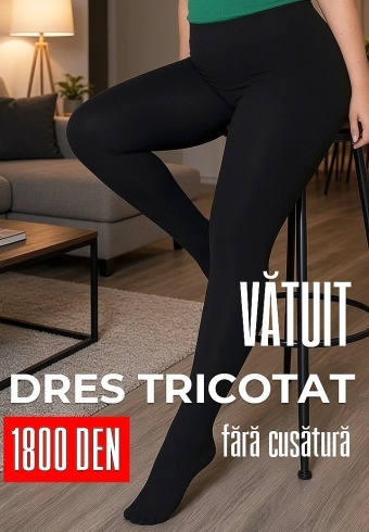 Dres Termal Vătuit 1800 DEN – Fără cusătură 809-01 - Img 5