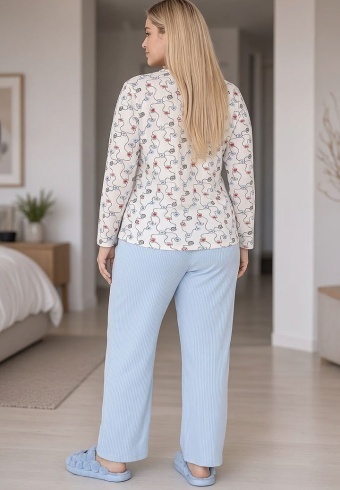 Pijama Calduroasa Relax Cotton 2508-08 - Img 2
