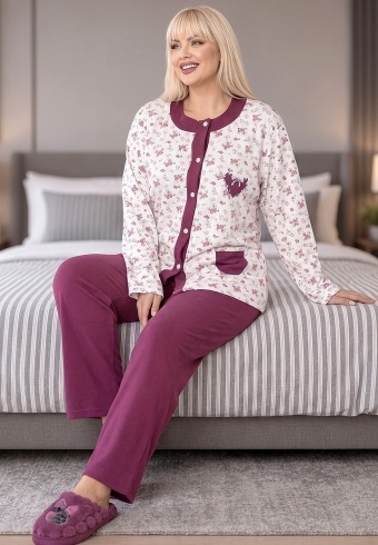 Pijama Calduroasa Soft Cotton 4216-01 - Img 4