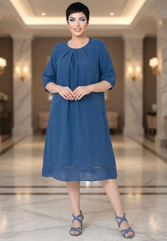 Rochie Din Panza Topita Due L2-02 - Img 3