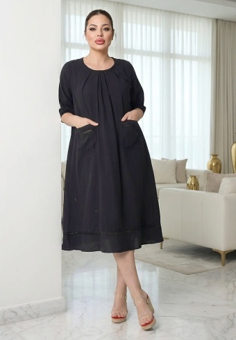 Rochie Din Panza Topita Due L2-03 - Img 3
