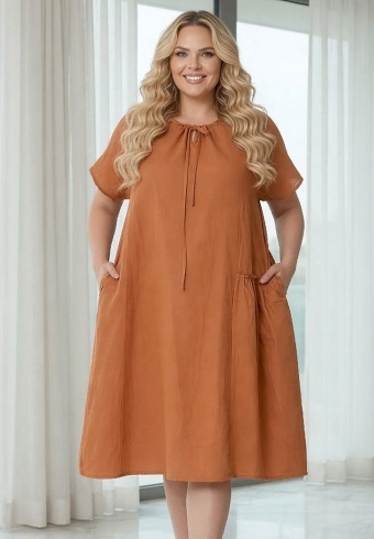Rochie Din Panza Topita Fun L10-06
