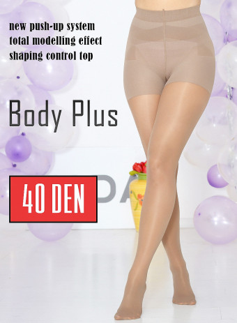 Dres Push-up Body Plus 40 DEN Nude