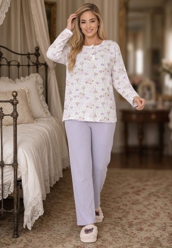 Pijama Calduroasa Relax Cotton 2508-06 - Img 3