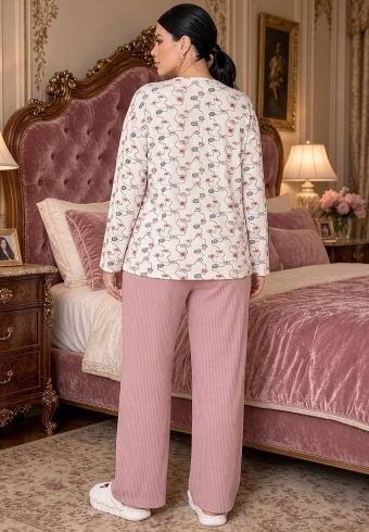 Pijama Calduroasa Relax Cotton 2508-18 - Img 4