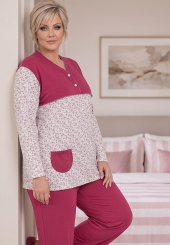 Pijama Calduroasa Soft Cotton 4022-06 - Img 5