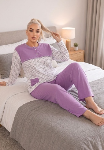 Pijama Dama Fine Cotton 4218-02 - Img 4