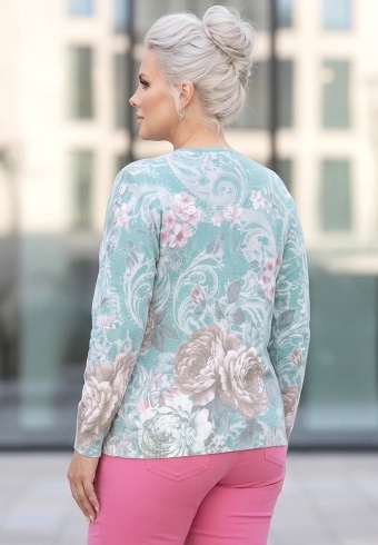 Pulover Cu Strasuri Pastel Bloom 28653-03 - Img 2