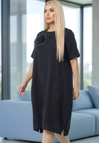 Rochie Din Panza Topita Sole Flo L12-03  - Img 7