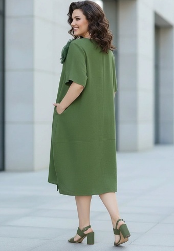 Rochie Din Panza Topita Sole Flo L12-06 - Img 4