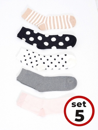 Set 5 Perechi Sosete Dama 113-01