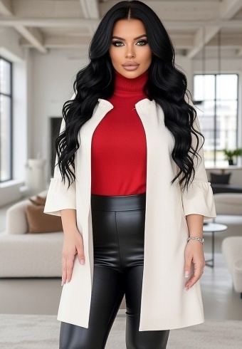 Cardigan Dama Leather London 04