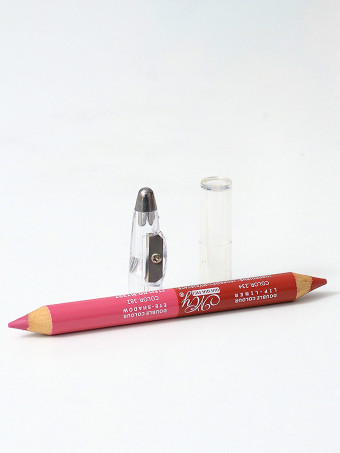 Creion 2 in 1 Sidefat si Glitter cu Ascutitoare 09