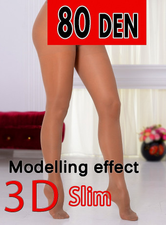 Dres 3D Slim 80 DEN Nude