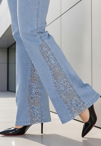 Pantaloni Jeans Masura Mare Ailyn 9029-01 - Img 3