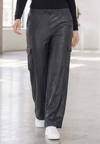 Pantaloni Leather Cargo R502-8507-01