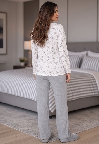 Pijama Calduroasa Relax Cotton 2508-12 - Img 4