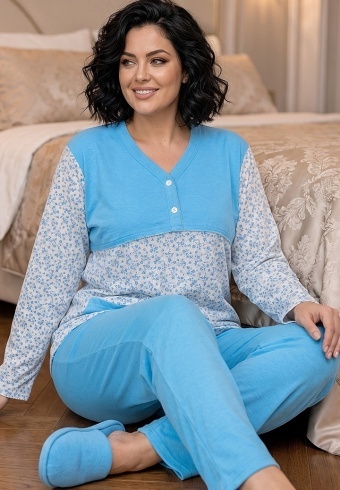 Pijama Calduroasa Soft Cotton 4022-01 - Img 2