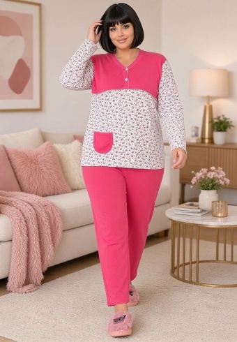 Pijama Calduroasa Soft Cotton 4022-08