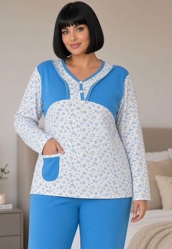 Pijama Dama Fine Cotton 626-01 - Img 2