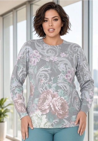 Pulover Cu Strasuri Pastel Bloom 28653-02