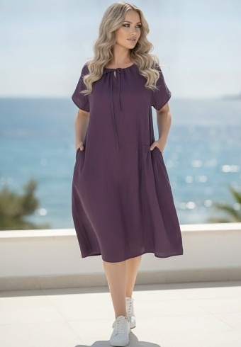 Rochie Din Panza Topita Fun L10-05