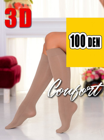 Sosete Comfort 3D 100 DEN Nude