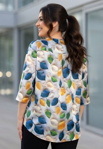 Bluza Din Matase Bellissima 25020-01 - Img 3