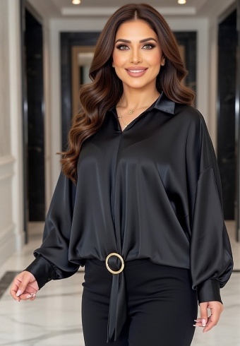 Bluza Din Satin Italy 24982-04