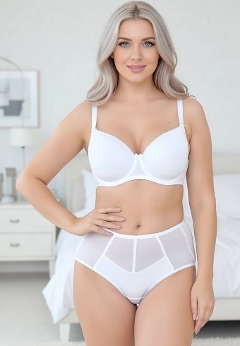 Compleu Sutien Cupa D si Chilot Normal Luxury 3014-02