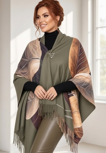 Esarfa Groasa Casmir + Brosa CADOU 655-02