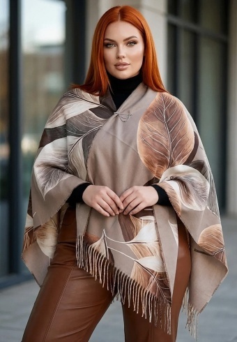 Esarfa Groasa Casmir + Brosa CADOU 655-09