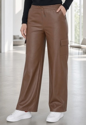 Pantaloni Leather Cargo R502-8507-03
