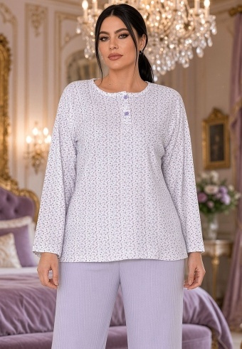 Pijama Calduroasa Relax Cotton 2508-01 - Img 4