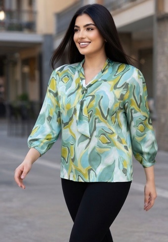 Bluza Din Matase Bellissima 25010-06 - Img 3