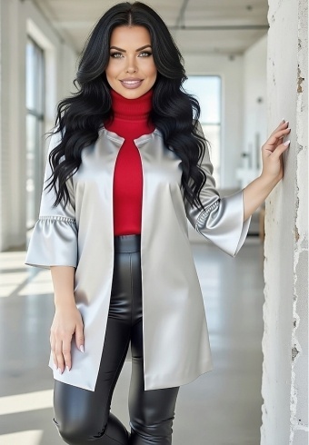 Cardigan Dama Leather London 02