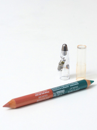 Creion 2 in 1 Sidefat si Glitter cu Ascutitoare 11