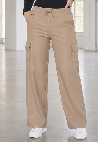 Pantaloni Leather Cargo R502-8507-02