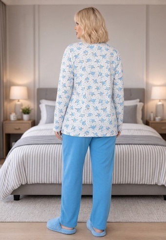 Pijama Calduroasa Soft Cotton 4022-03 - Img 4