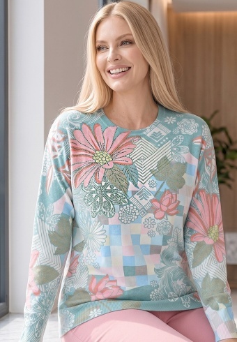 Pulover Cu Strasuri Pastel Bloom 3606-05 - Img 3
