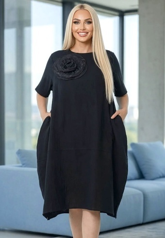 Rochie Din Panza Topita Sole Flo L12-03