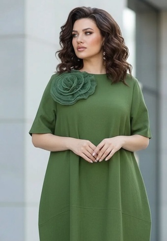 Rochie Din Panza Topita Sole Flo L12-06 - Img 5