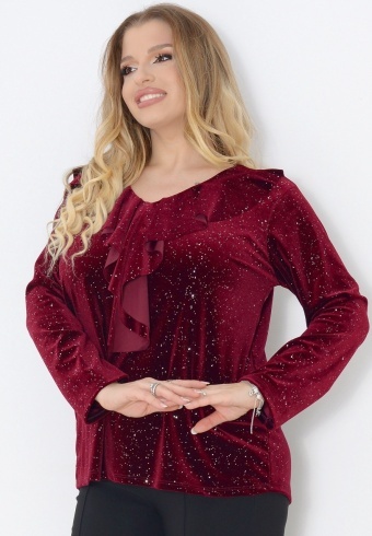 Bluza Din Catifea Italy Gala 25135-04 - Img 3