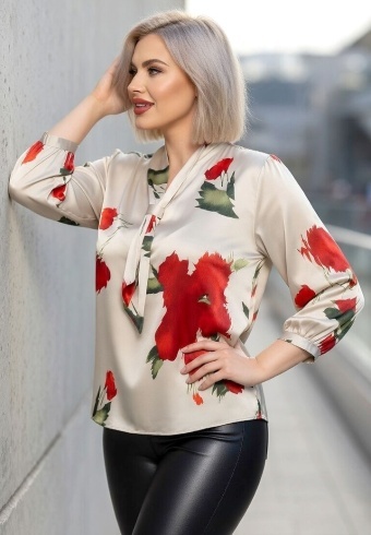 Bluza Din Matase Bellissima 25010-07 - Img 4