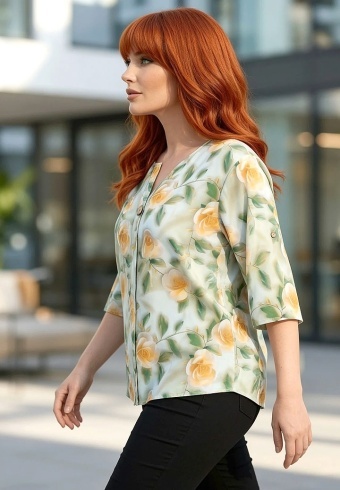 Bluza Din Matase Bellissima 25020-10 - Img 5
