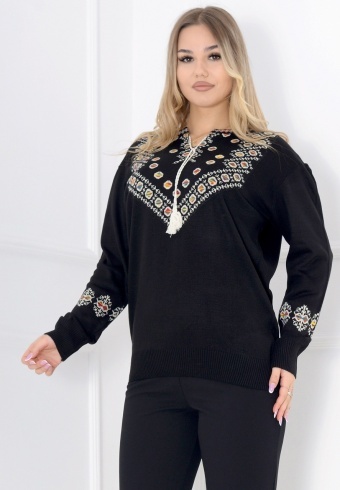 Bluza Tricotata Etno 6000-146 - Img 3