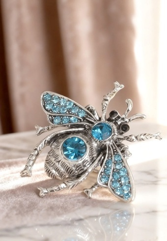 Brosa Metalica cu Pietre Beetle 04 - Img 3