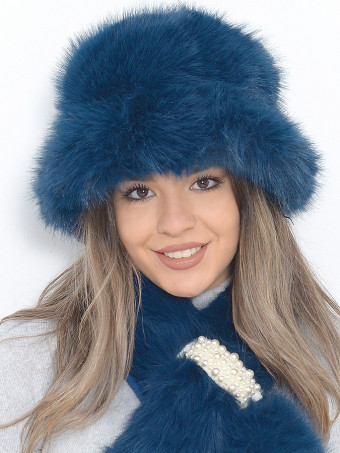 Palarie Dama Blana de Iepure 3254-14