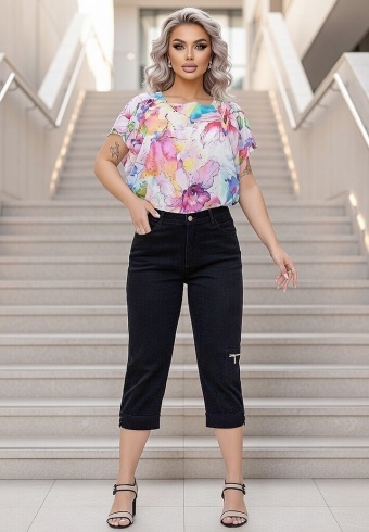 Pantaloni Kapri Confort Velur Ailyn 01 - Img 6