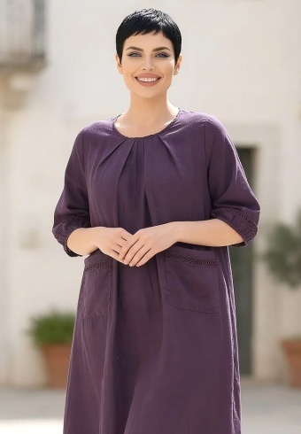 Rochie Din Panza Topita Due L2-04  - Img 6